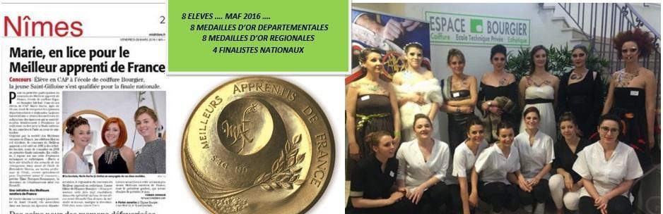 Couverture de magazine avec pièce d'or, collage photo et titre sur Nîmes et un groupe de parents