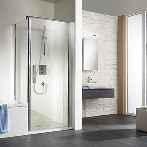 Exklusiv Drehtuer mit verkuerzter Seitenwand