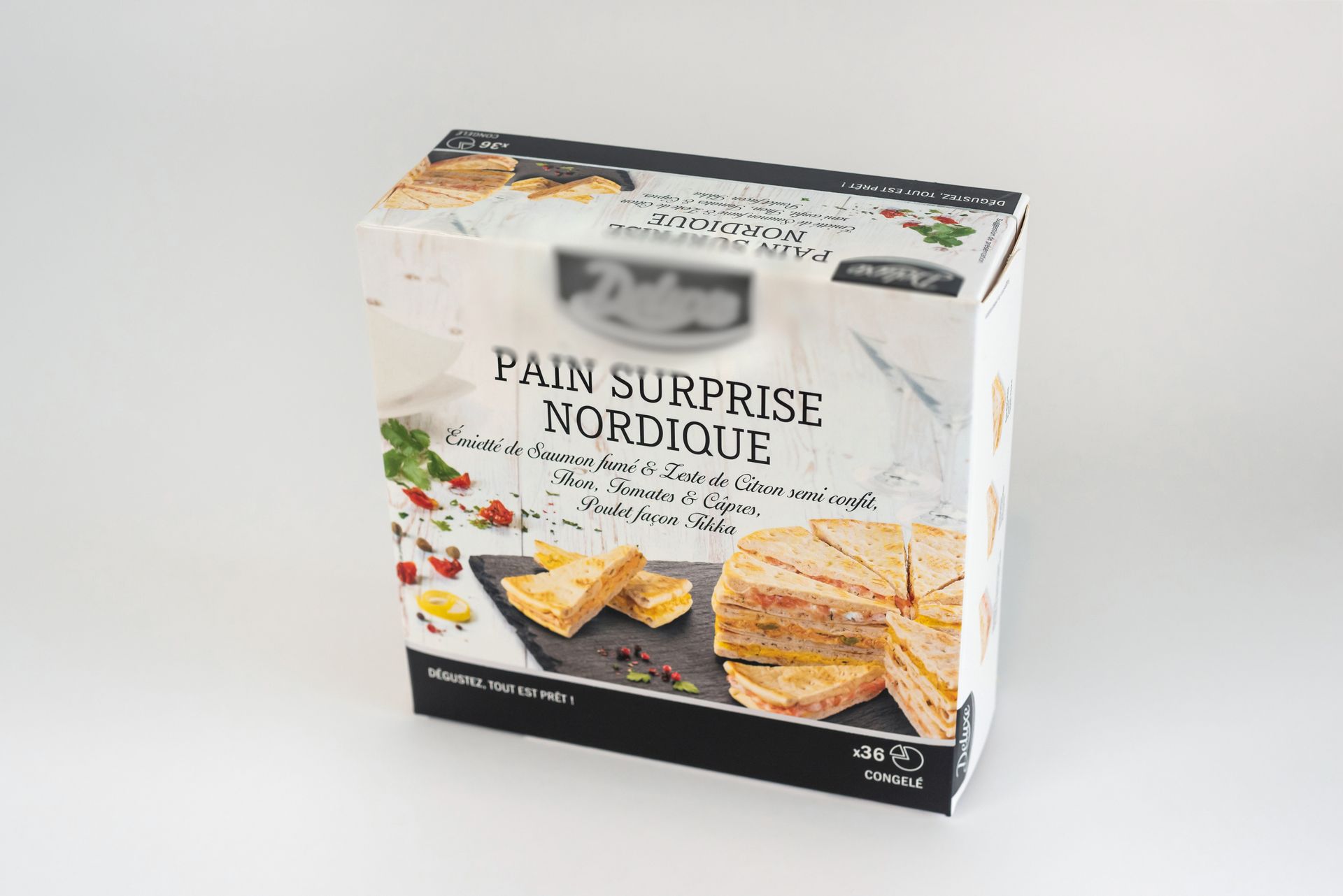 Emballage en carton pour un pain surprise