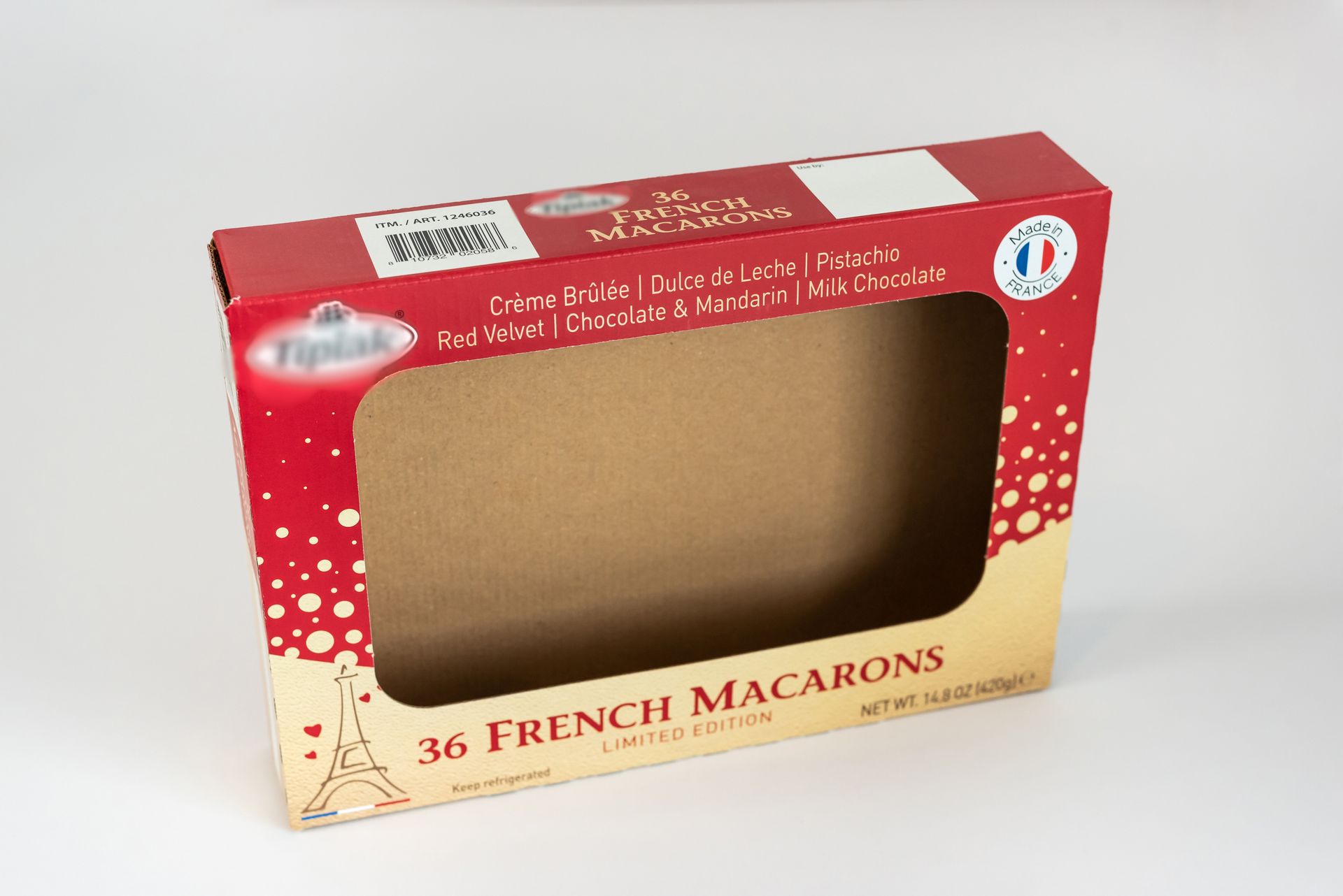 Emballage en carton pour des macarons