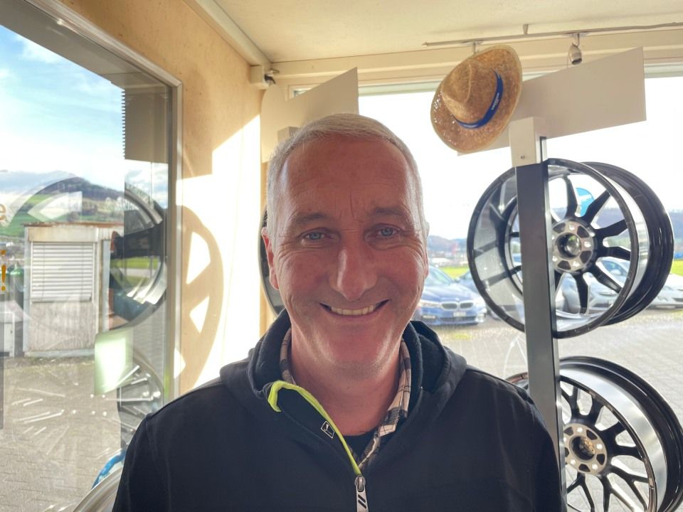 Laurent Schlagenwarth von der AutoPneu Schweizer AG