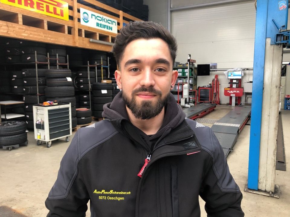 Jetmir Gashi von der AutoPneu Schweizer AG