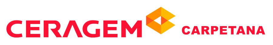 Logotipo de CERAGEM Carpetana en rojo y naranja sobre fondo blanco.