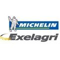 El logotipo de Michelin Exelagri se muestra sobre un fondo blanco.