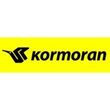 El logotipo de Kormoran es amarillo y negro sobre un fondo blanco.