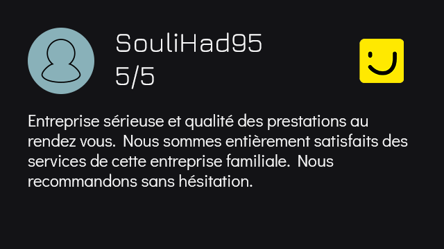 Avis client de SouliHad95 sur PagesJaunes.fr