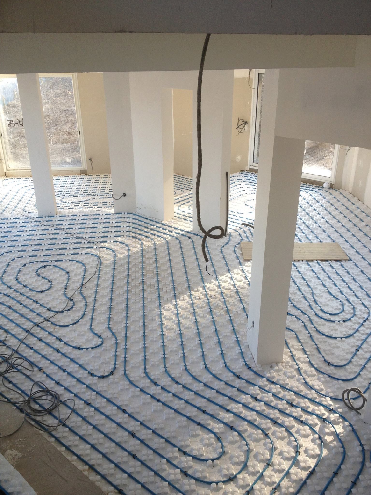 Chauffage au sol installé par l'entreprise