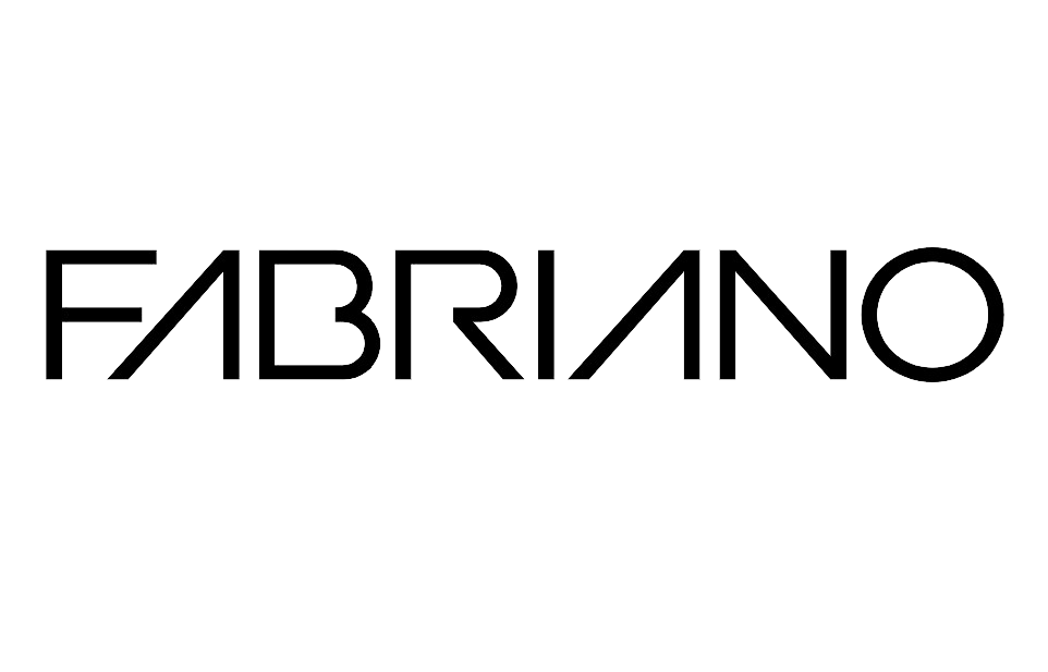 Fabriano-logo, jossa on sana 