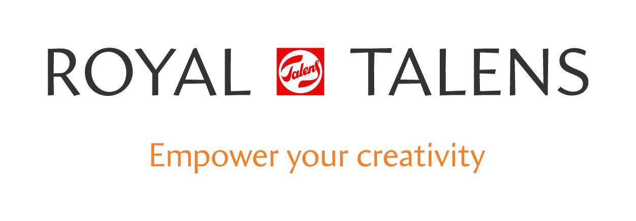 Royal Talens -logo ja iskulause 