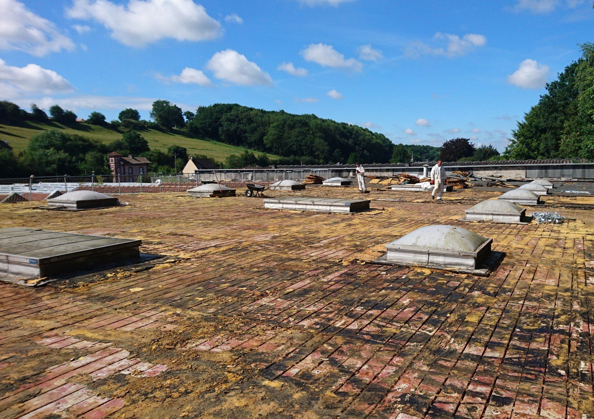 Rénovation d'une toiture plate