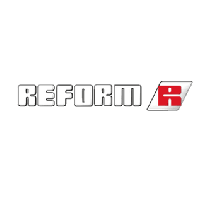REFORM-Logo mit einem roten „R“ in einem weissen Rechteck.