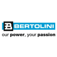 Logo für Bertolini, eine Marke mit einem blauen horizontalen Banner und dem schwarzen Buchstaben 