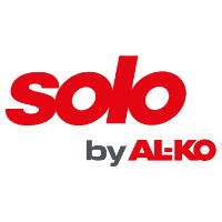 „Solo“ in roter Schrift über „by AL-KO“ in grauer Schrift.