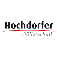 Hochdorfer-Logo mit schwarzem Text darüber „Gülletechnik“ und einem roten Strich.