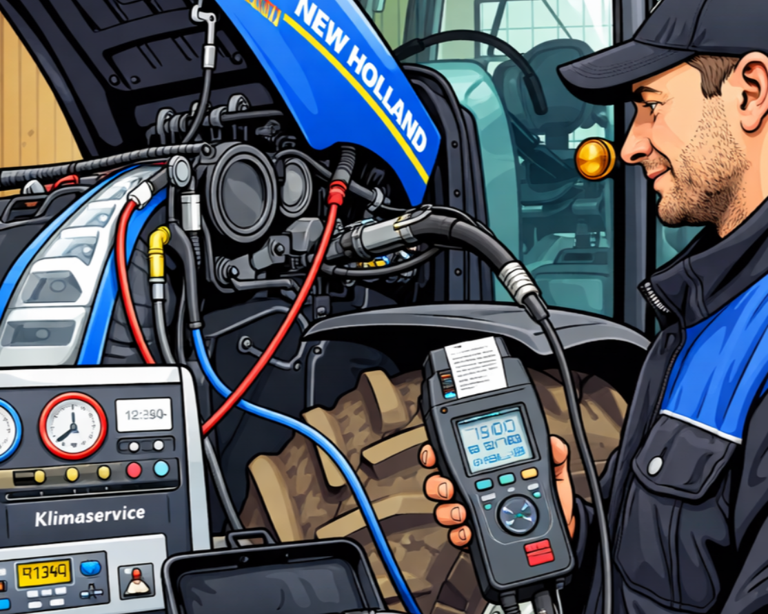 Schwarzes und gelbes ATV mit Stollenreifen auf weissem Hintergrund.