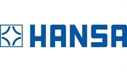 Das Logo von Hansa ist blau und weiß und hat in der Mitte einen Stern.