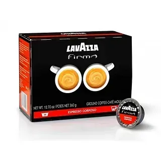 Una caja de café molido firme Lavazza