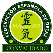 Un logotipo verde y negro para la Federación Española de Reiki.