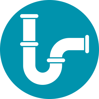 Picto d'un tuyau pour représenter la plomberie