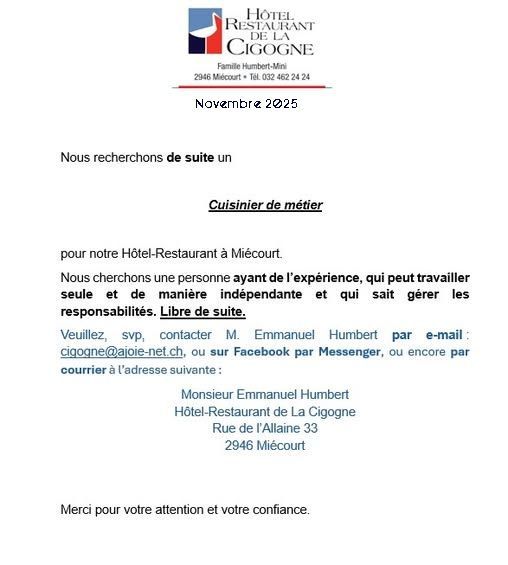 Menu de Pâques 2024