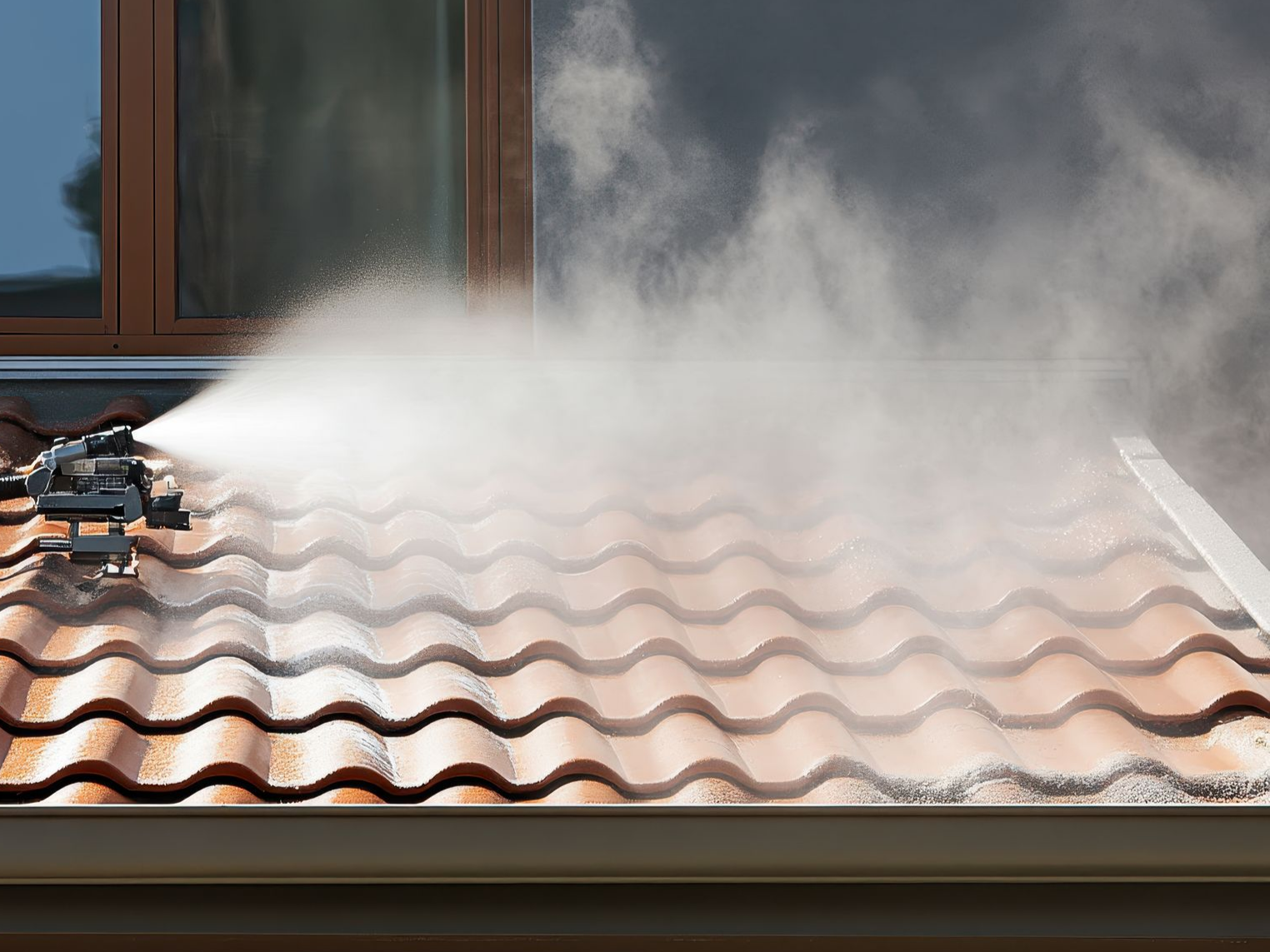 Vers la page Nettoyage de toiture à la vapeur.