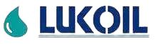 Un logotipo azul y blanco de Lukoil con una gota de agua.