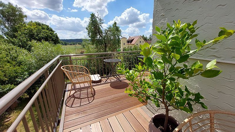 Anbaubalkon mit Geländer Modell Aurach 1