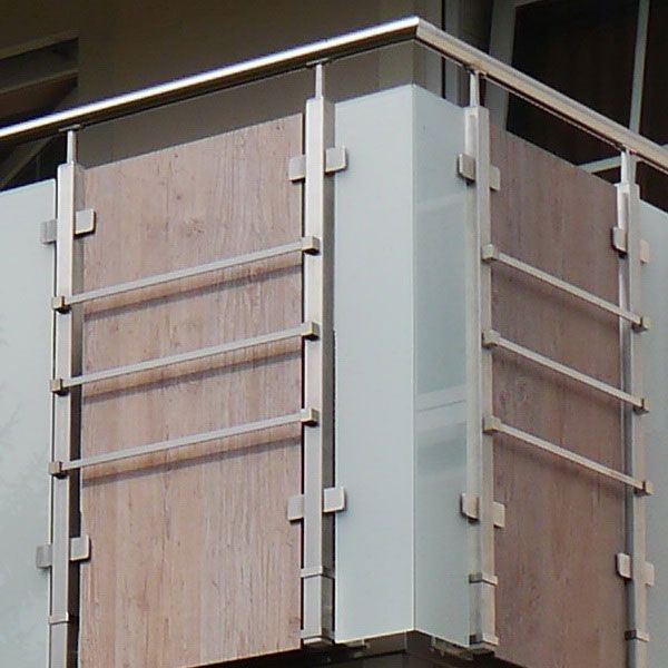 Geländer aus Edelstahl