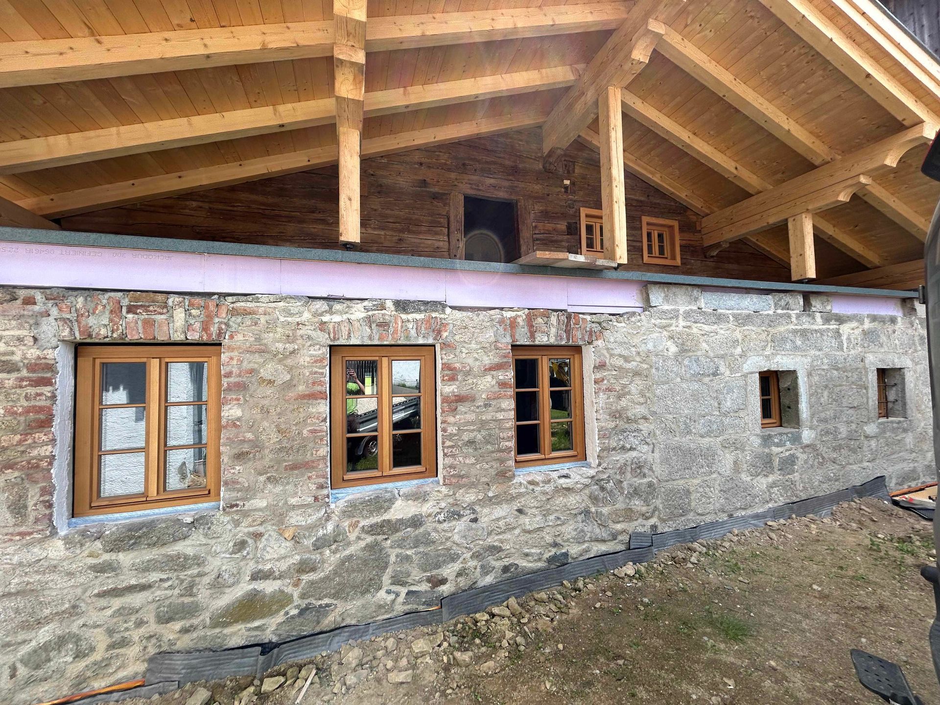 Fenster mit Holzrahmen