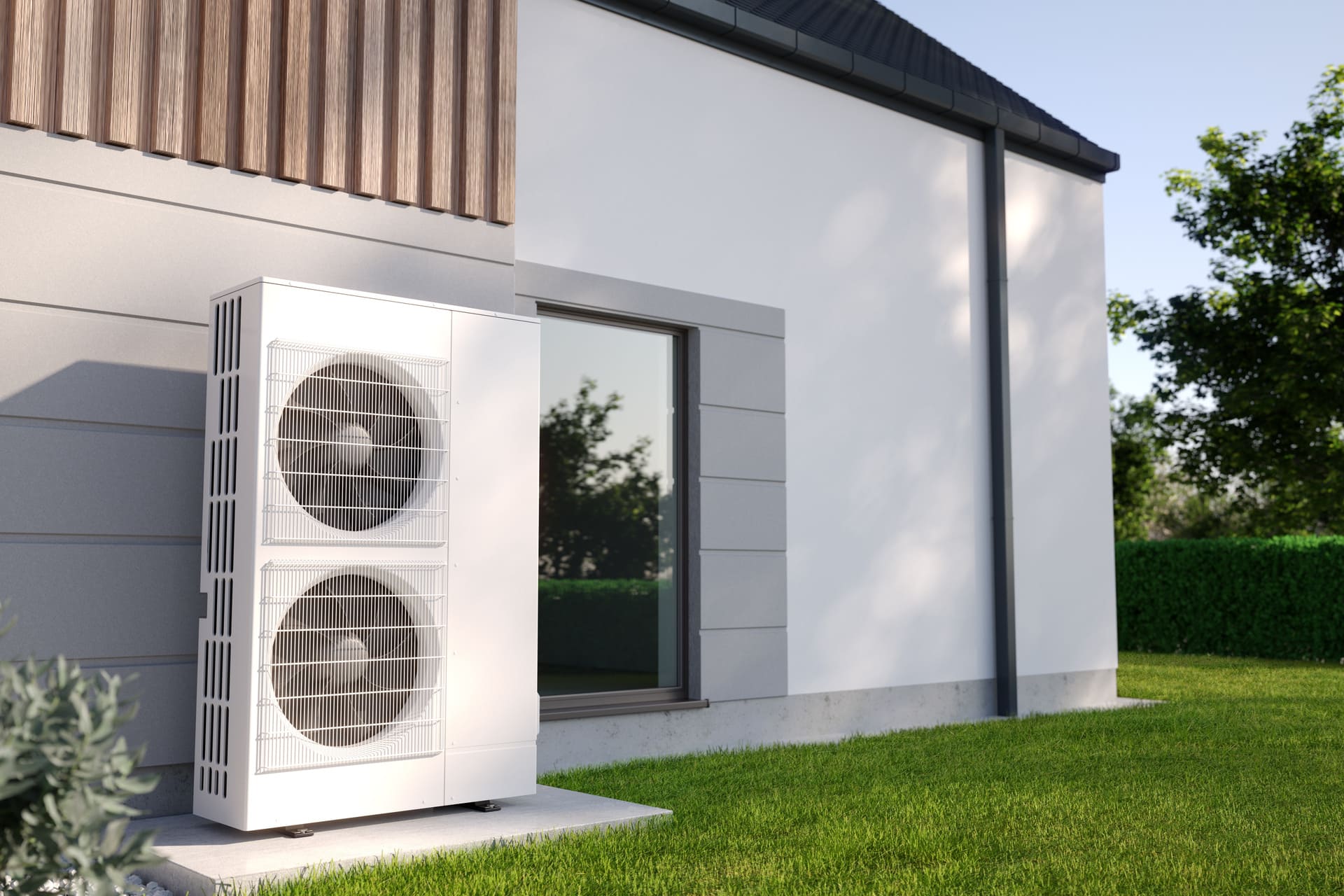 Double pompe à chaleur d'une maison