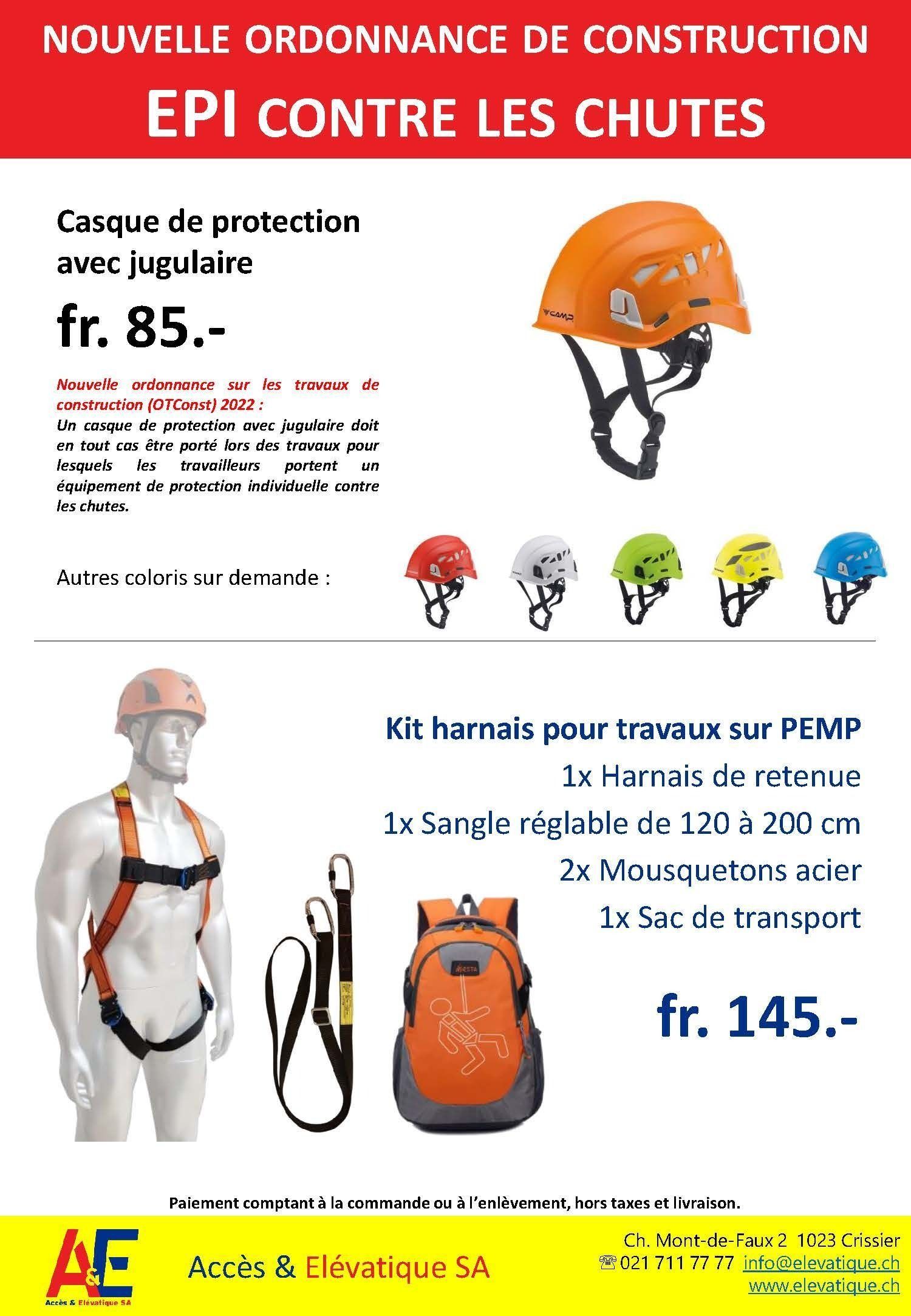 Flyer promotionnel casque de protection