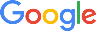 Un logotipo colorido de Google sobre un fondo blanco.