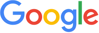 Un logotipo colorido de Google sobre un fondo blanco.