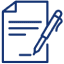 Icon Zettel und Stift