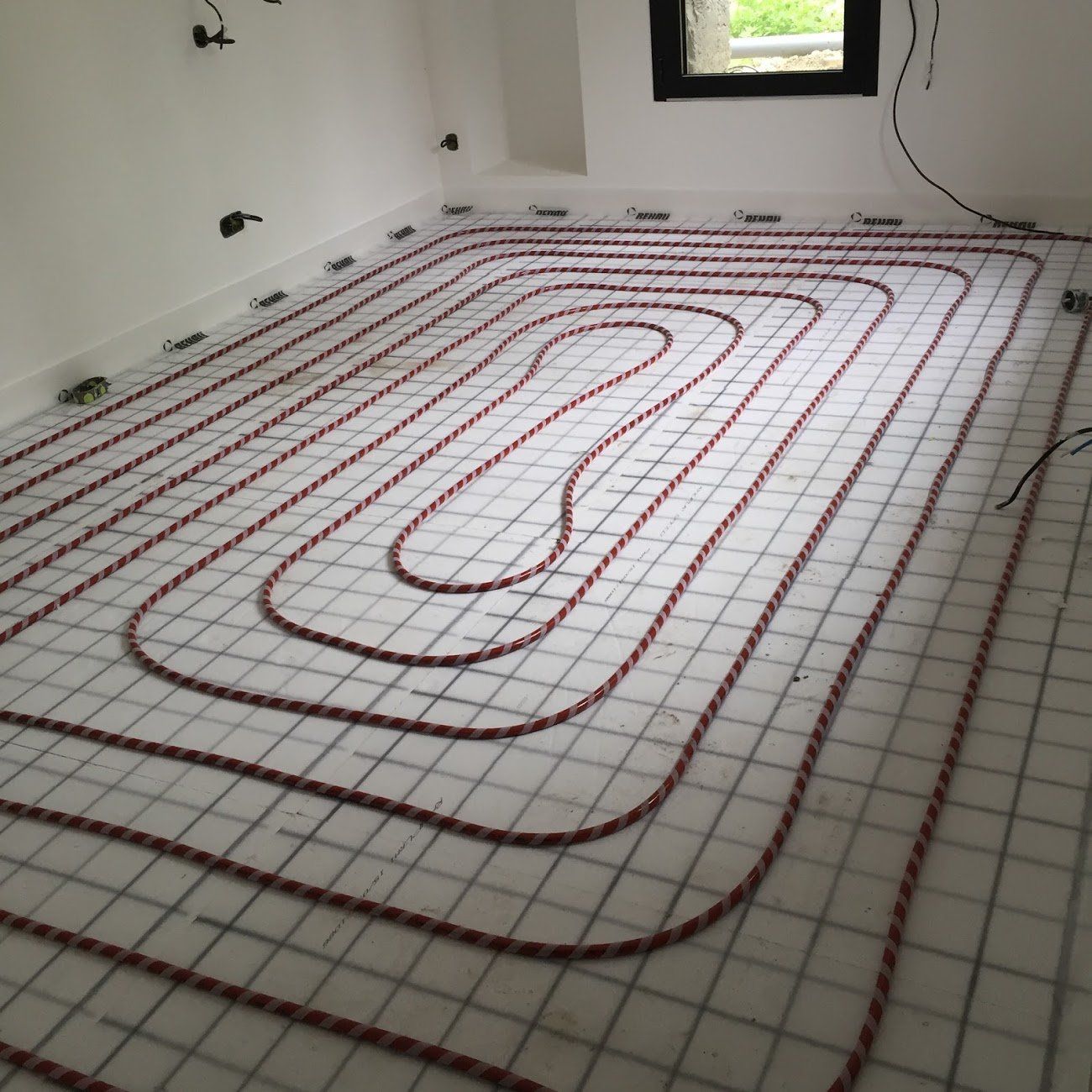 Pose de plancher chauffant