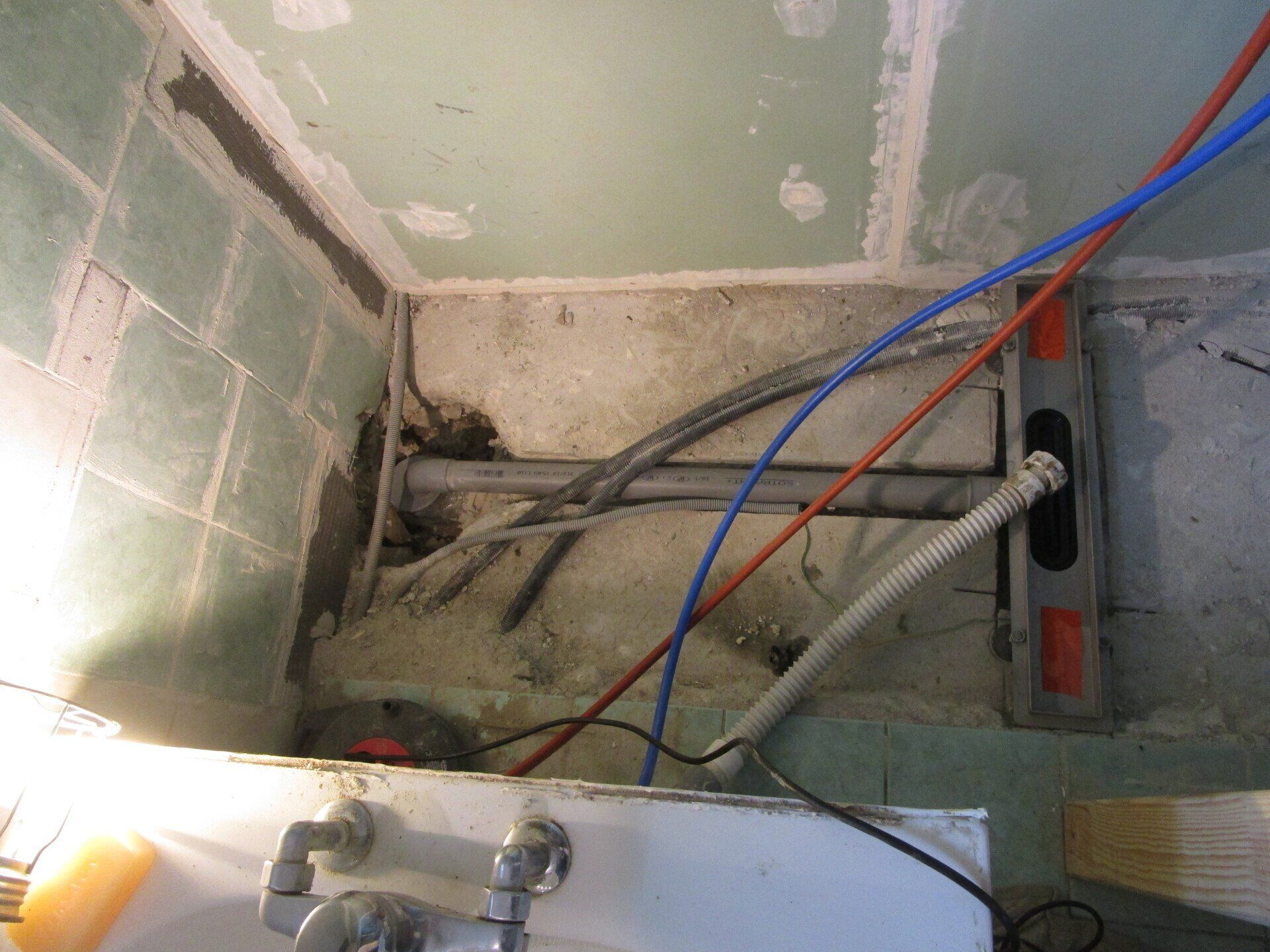 Avant douche italienne