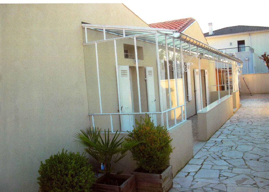 Véranda porte d'entrée