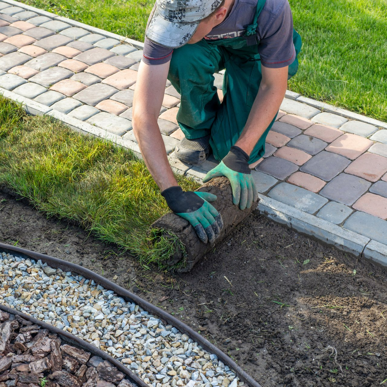 Engazonnement de jardin