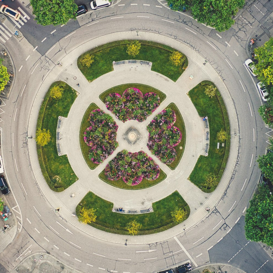 Aménagement de rond-point