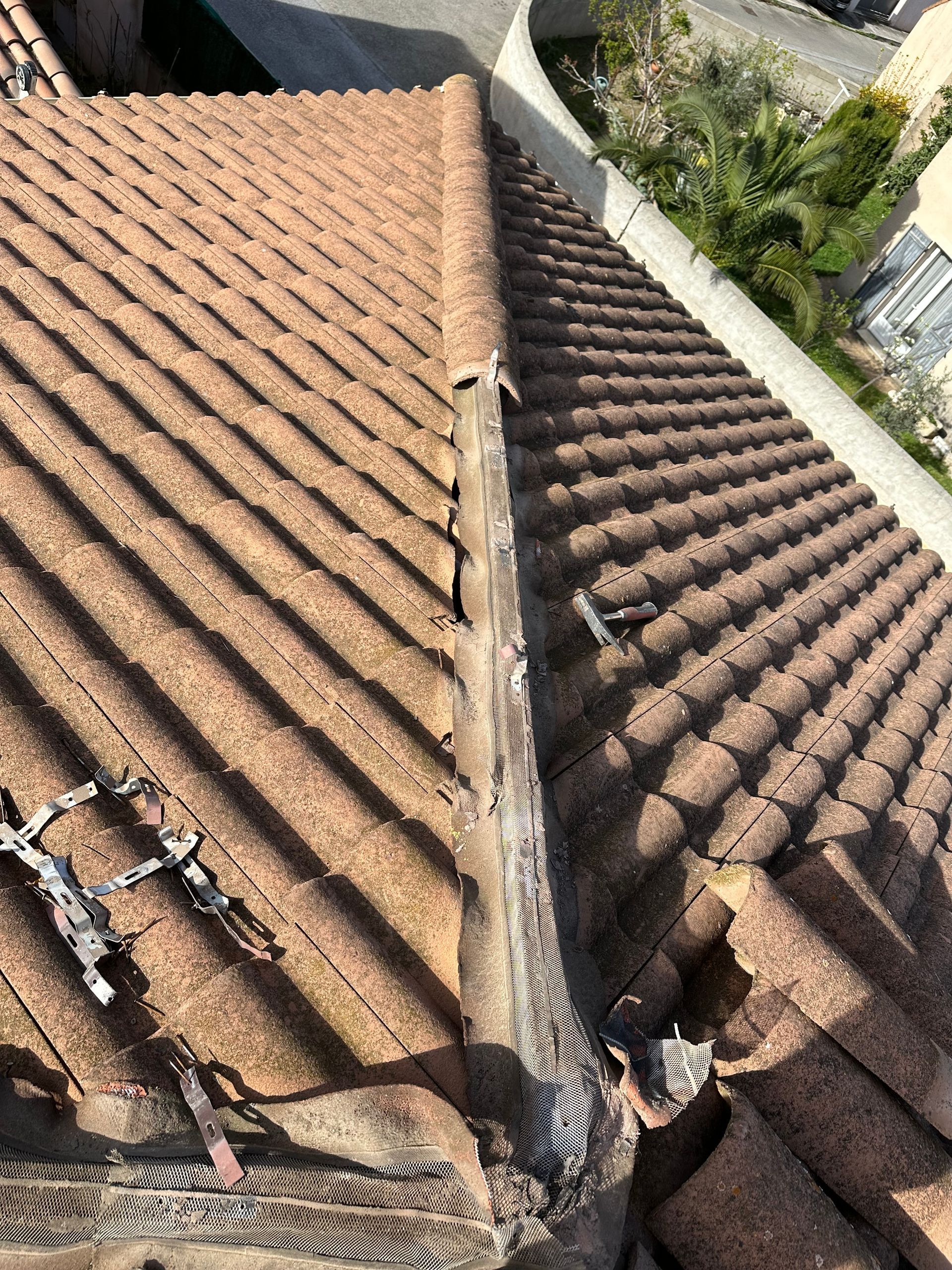 Rénovation de solins avant travaux