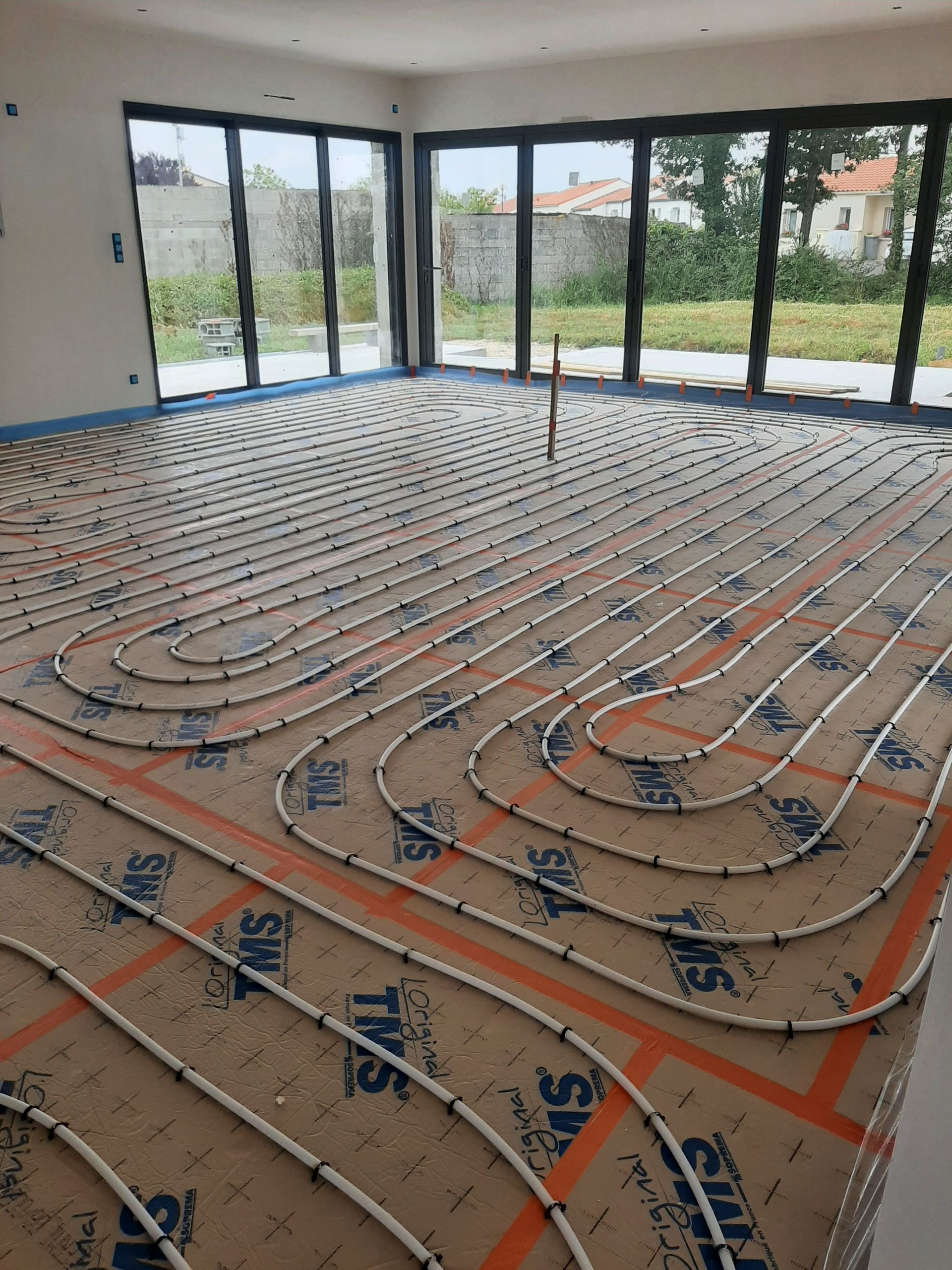 Installation plancher chauffant
