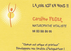 Caroline Feger - Naturopathe vitaliste hygiéniste