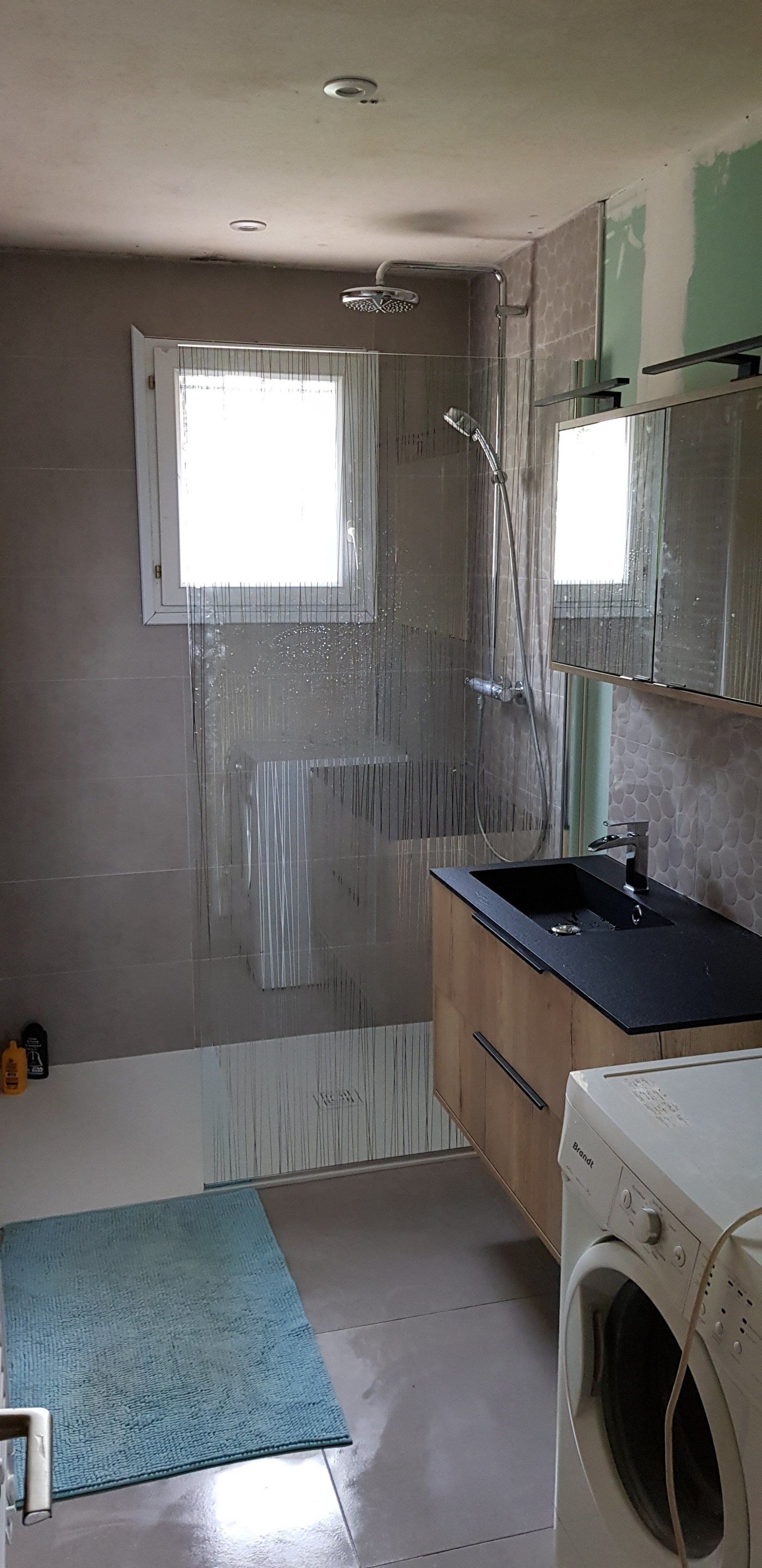 Installation d'une cabine de douche