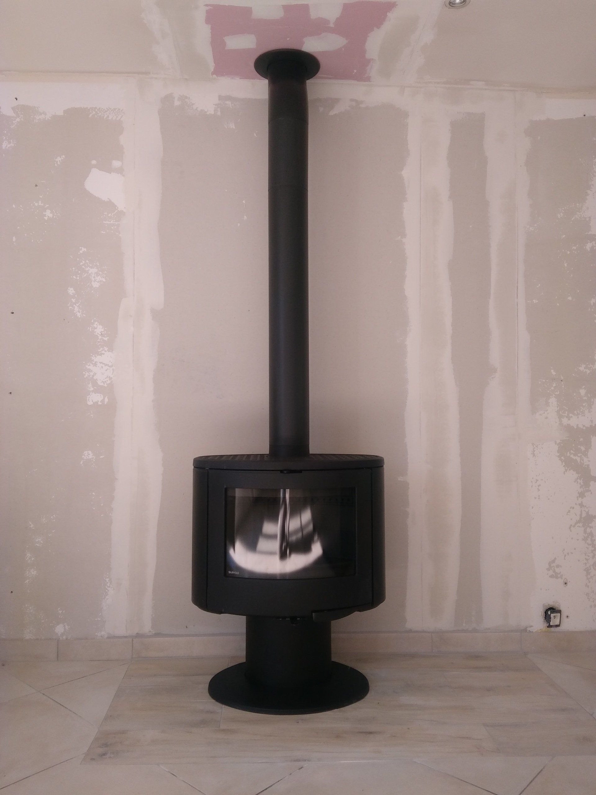 Installez une poêle à granulés