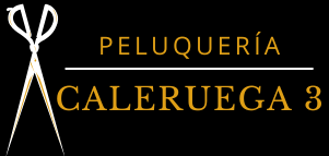 El logotipo negro y dorado de Peluquería Caleruega 3