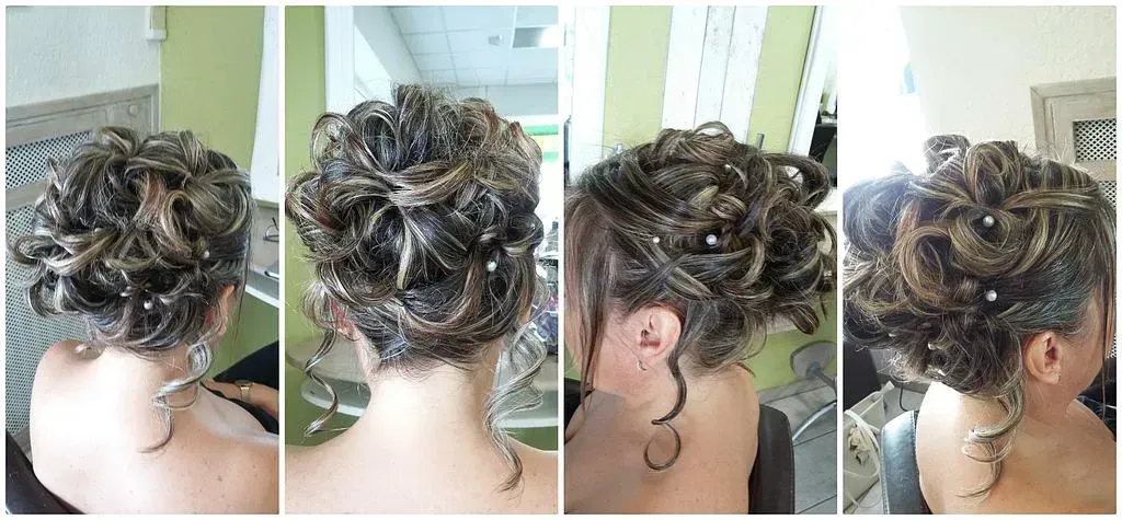4 photos chignon