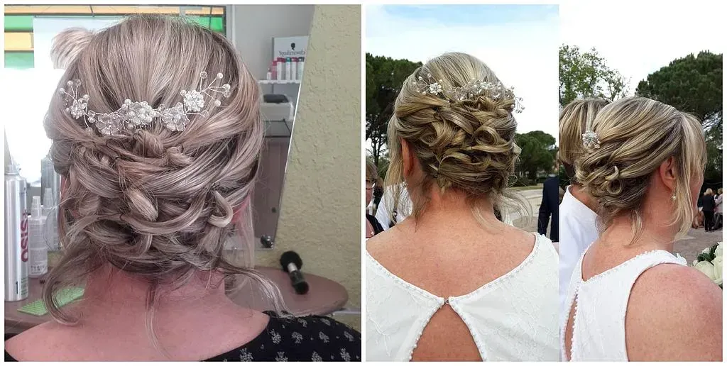 3 photos de chignon pour mariage cheveux blonds