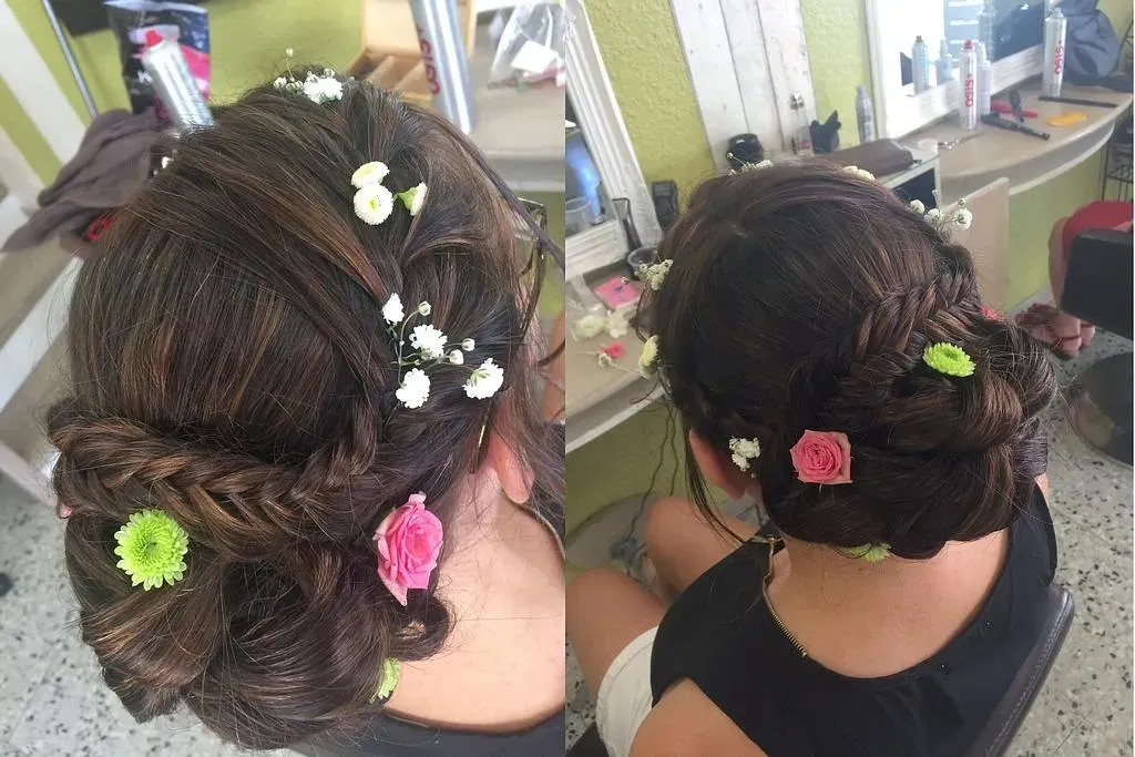 2 photos coiffures de mariage