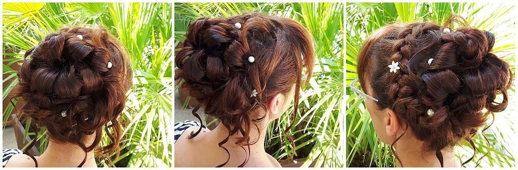 3 photos chignon