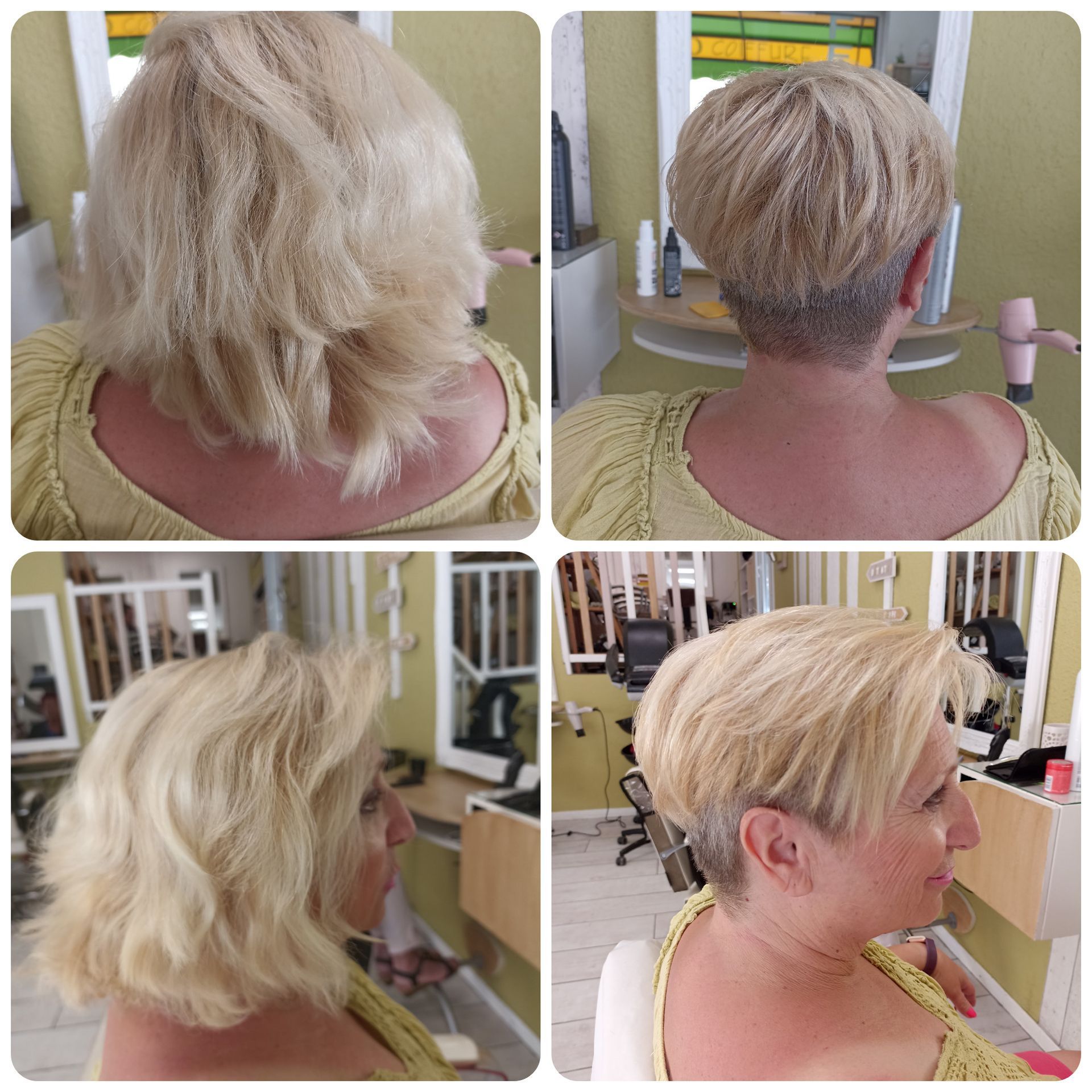 4 photos coupe de cheveux courts